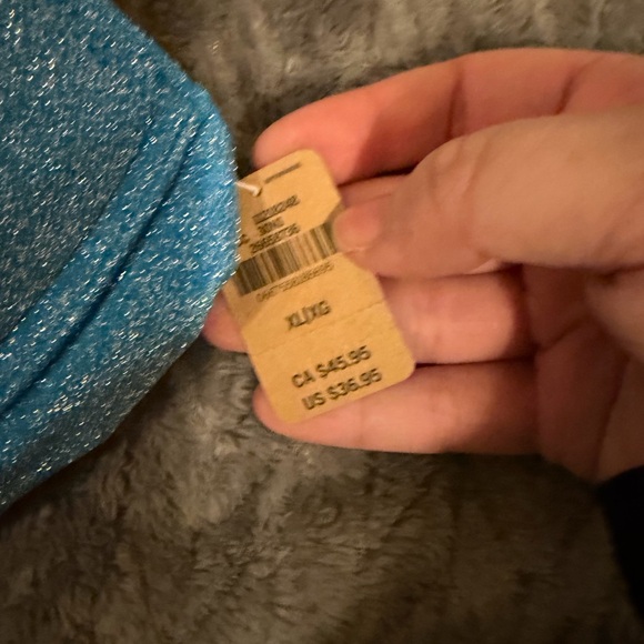 PINK Blue Shimmer Bikini Top - Picture 3 of 4